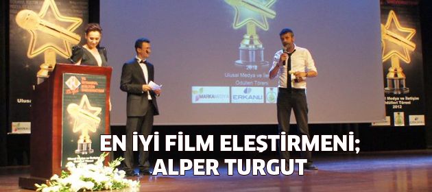 Alper Turgut'a "En iyi film eleştirmeni" ödülü