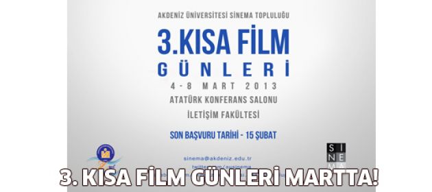 3. Kısa Film Günleri Martta!
