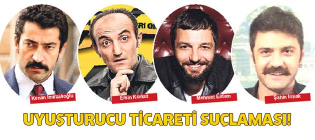 Ünlülere uyuşturucu ticareti suçlaması