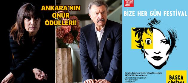 Ankara’nın ödülleri Şerif Sezer, Tamer Levent ve Başka Sinema’ya!