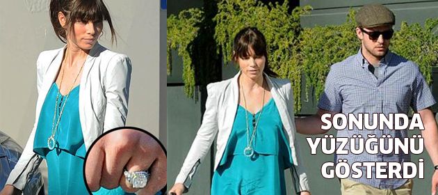 Jessica Biel'den nişan kanıtı!