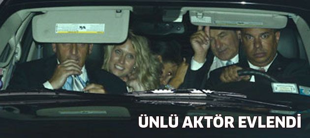 Ünlü aktör evlendi